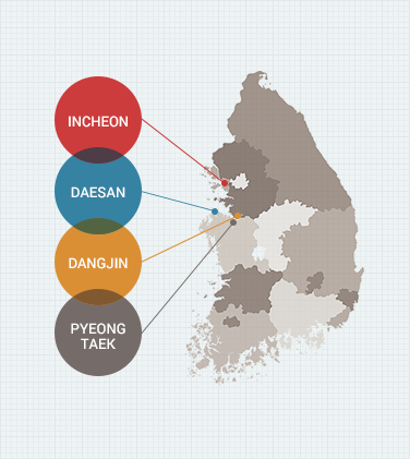 SERVICE AREA : INCHEON, DAESAN, DANGJIN, PYEONGTAEK